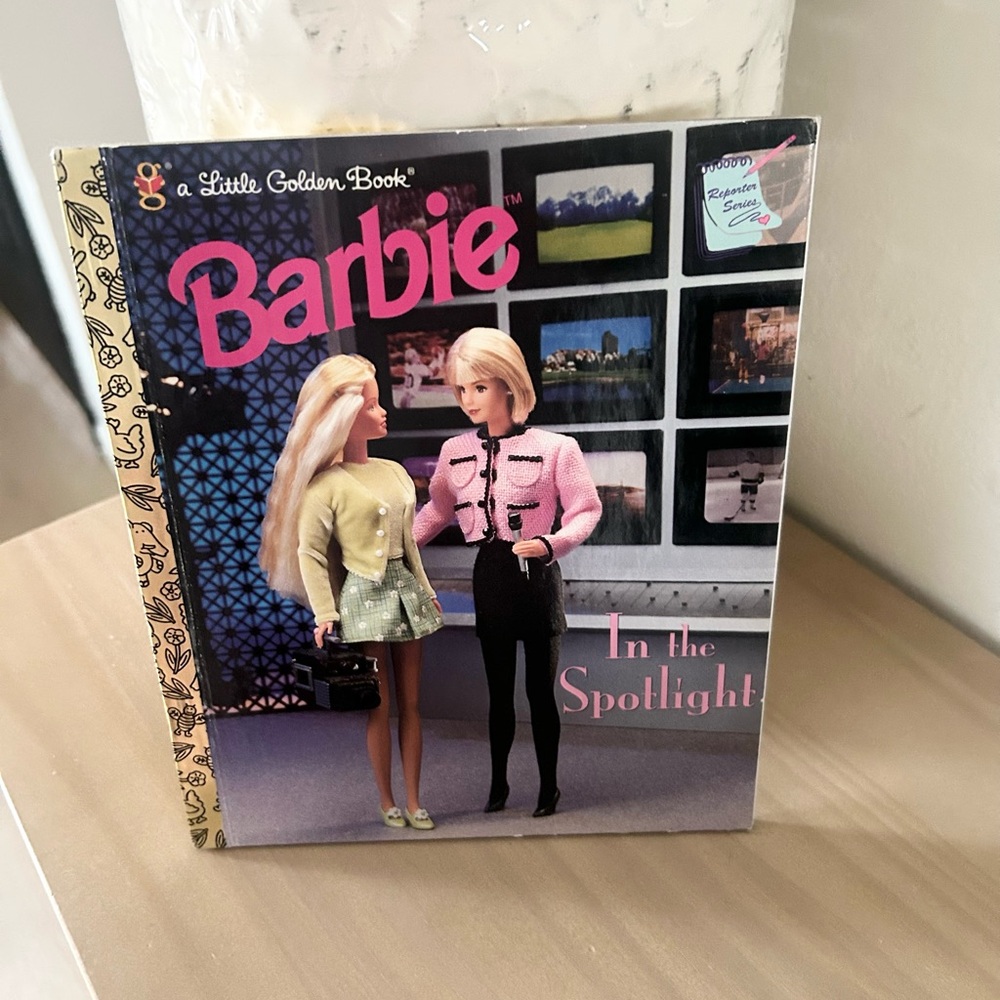 1998 Barbie In the Spotlight Little Golden Book Vintage Hardcover